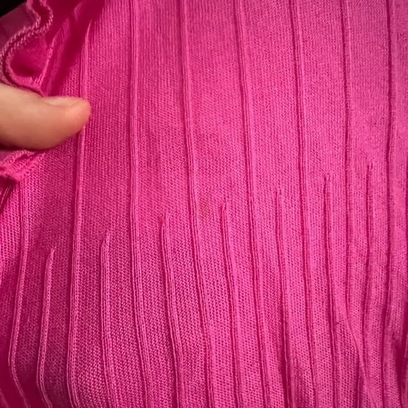 Anne Fontaine Pink Ruffle Cardigan, size 40 - Picture 5 of 5